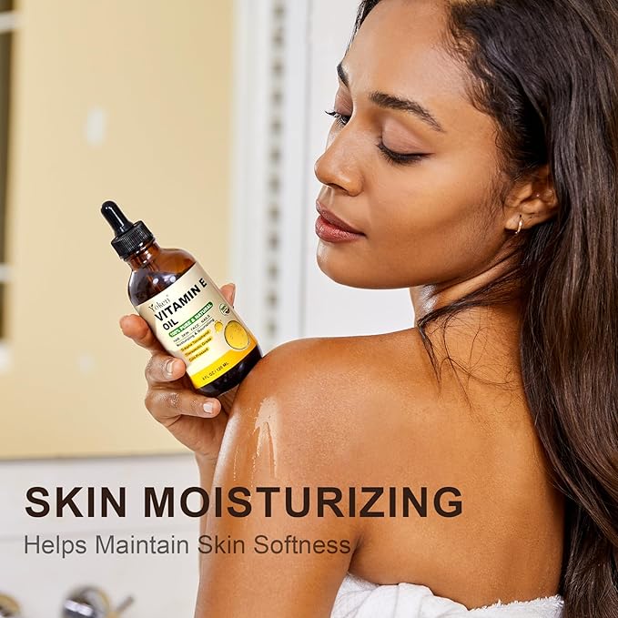 Vitamin E Oil 4 Oz Vitamin E oil for Skin Vitamine oils for Face Perfect Bath and Body Oil Cold Pressed Hexane Free Formula