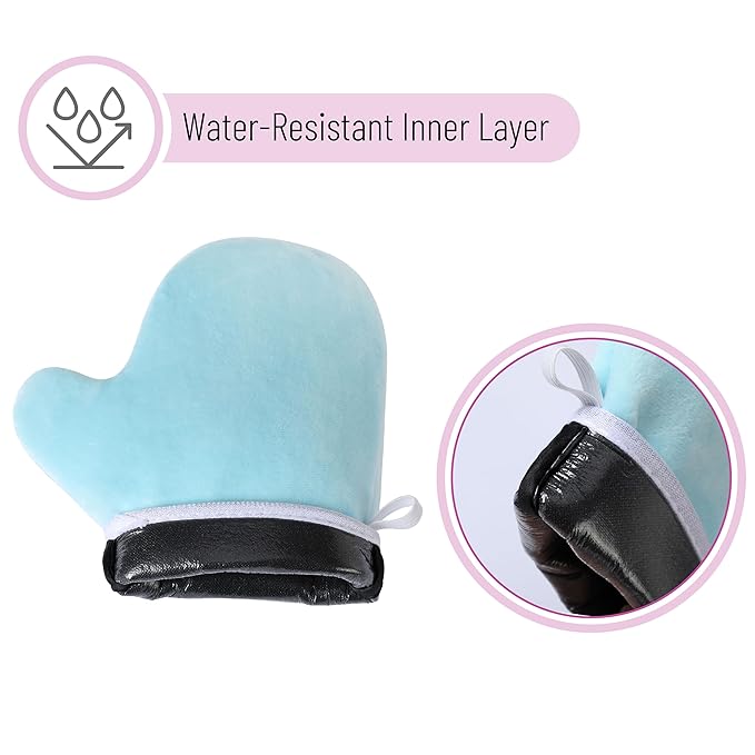 Slick Self Tanner Mitt in Blue - Tanning Glove for Self Tan Lotion