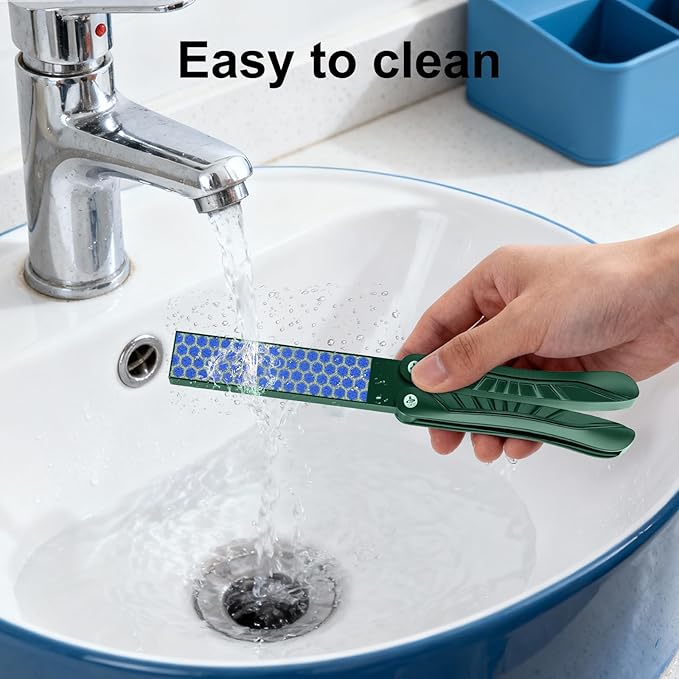 Foldable Nano Glass Foot Callus Remover Foot Scrubber Foot File, Portable Double-Sided Dead Skin & Callus Removal Tool for Home & Travel Use