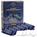 Compressed Towel Tablets Large Ultra Soft Disposable Face Towel Individually Wrapped 12x9 Inch Portable Washcloths for Makeup Removal Beauty Salon Gym Camping Travel Outdoor Sports(50 Pcs Blue)
