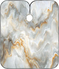 White Marble Barber Cape Waterproof Hair Cutting Cape with Adjustable Snap Closure Salon Hairdressing & Beard Shaving Cape for Adults Kids Haircut Accessories