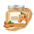 Almond Body Exfoliator, Deep Cleaning Exfoliating Body Scrub, Moisturizing Nourishing Salt Rose Body Scrub, 350 g