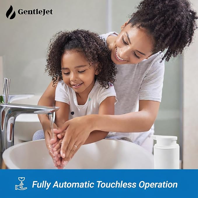 SimpleFoam Automatic Foaming Soap Dispenser – Touchless Sensor, USB-C Rechargeable, IPX5 Waterproof, Dual Output for Bathroom Kitchen Sink, ABS Compact Design