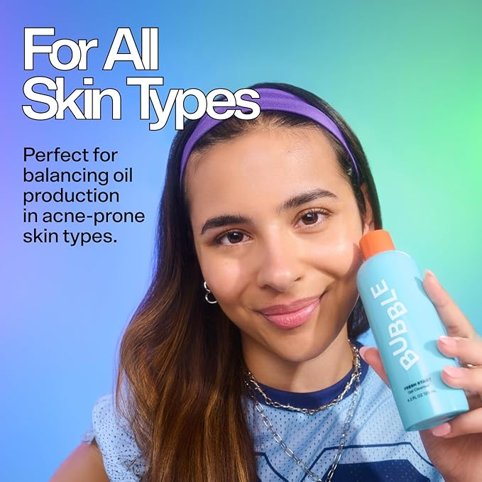Bubble Skincare Fresh Start Gel Face Wash - Gentle PHA Exfoliating Facial Cleanser to Reduce Oil + De-Clog Pores - Daily Face Cleanser with Aloe Vera to Soothe Sensitive Skin - Vegan Skin Care (125ml)
