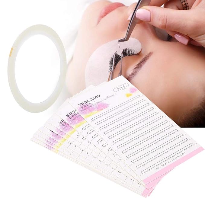 10pcs Eyelash Extension Storage Card, Makeup Organizer False Eyelash Case For Women Display Stand, False Eyelash Fans Paper Card With Double Sided Tape