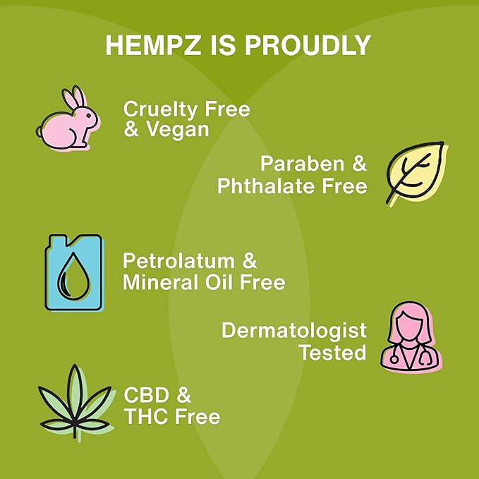 HEMPZ Body Lotion - Green Tea and Asian Pear - Daily Moisturizing Cream - 17oz