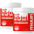 Bikini Area Exfoliator Pack 2-2% Kojic Acid Vitamin C & 7% AHA/BHA Even Skin Tone, Radiance & Glow Skin & Ingrown Hair for Rectum Intimate Butt Underarm