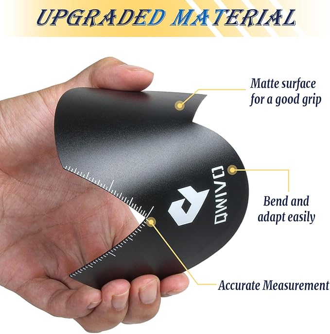 Color Enhancement Barber Card with Measurement indicators, Easy to Clean Hairline Maker for Barber Shape, Reusable Beard Line Up Tool, Color Spray Edge Hair Liner Card (Black-B)