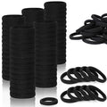 Hair Ties for Girls Elastic Hair Tie 200 PCS Black Soft for Medium Hair Hair Accessories for Women Perfect for Long Lasting Braids Ponytails and More Pain Free Hair Ponytail Holders Hair Elastic Band