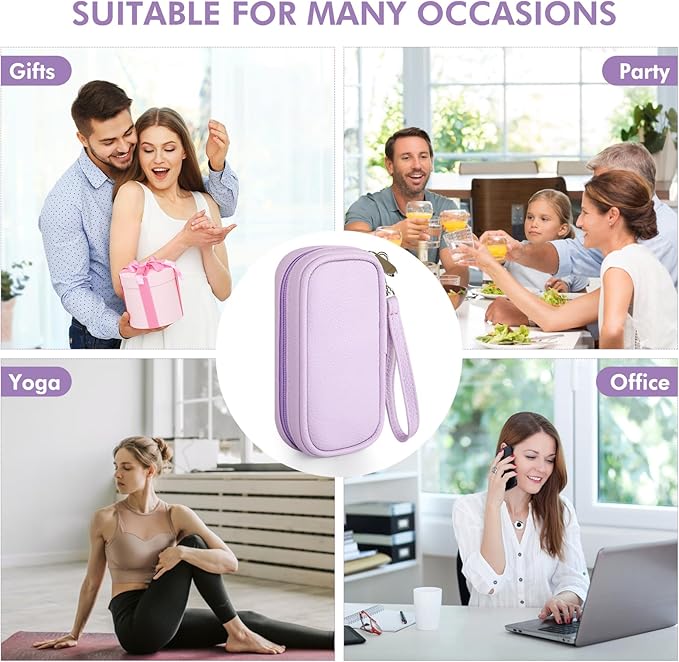 Tampon Holder for Purse, Portable Period Bag with Handle,Travel Pads Tampons Pouch, Pu Leather Small Tampon Organizer Case for Feminine Products, Waterproof Period Bags for Women