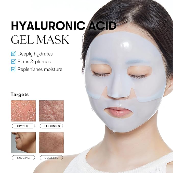 VT COSMETICS Hydrop Reedle Shot 100hl 2-Step Hydrogel Mask(34.5gx4ea), Intensive Hydrating, Exosome Hyaluronic Acid, Dewy & Glass Skin, Overnight Melting Mask, Korean Facial Mask