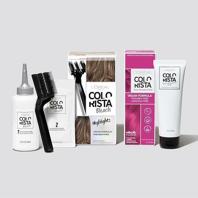 L’Oreal Paris Colorista Hair Bleach, Highlights Hair Color Kit, 1 Hair Bleach Kit