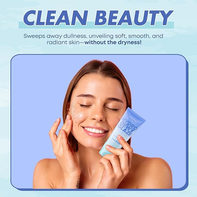 Face Scrub with Hyaluronic Acid & Niacinamide – Gentle Exfoliation & Deep Hydration – Dermatologist Tested, Anti-Wrinkle, Korean Skin Care – Clean Beauty, Cruelty-Free – 6.76 Fl Oz