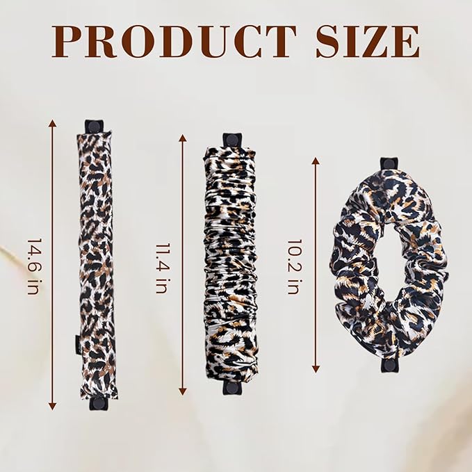 Heatless Curls Overnight Hair Curler Set, Heatless Hair Curlers to Sleep In with Detachable & Interchangeable Rod Sizes, No Heat No Damage, Create Natural Waves, Suitable Gifts for Women