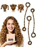 BONNET QUEEN Heatless Hair Curler Set (3Pcs), Heatless Curls Overnight with Satin Hair Rollers, All-in-One Curling Rod for Hair Curlers to Sleep In, Leopard(For Tight Curls)