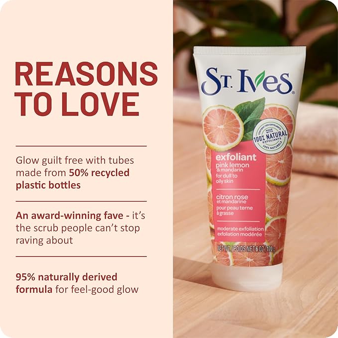 St Ives 150ml Radiant Skin Pink Lemon & Orange Scrub (Packaging may vary)
