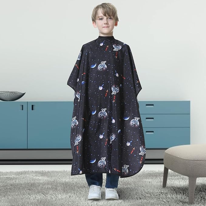 Kids Barber Cape - Professional Hair Cutting Cape,Salon Capes for Hair Stylist Shampoo Haircut Cape Barber Supplies