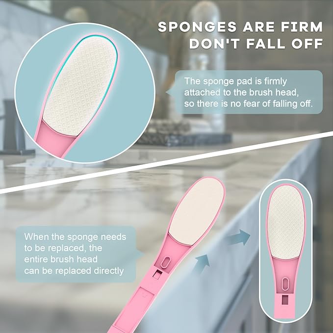 SFFTCYY&ZGTJ Lotion applicator for Back self,Back Scratcher,Back Lotion applicator for Women,Tanning mitt,Gifts for Seniors,Back Washer,Lotion Back applicator,Foldable,Portable,applicator Pads,Pink