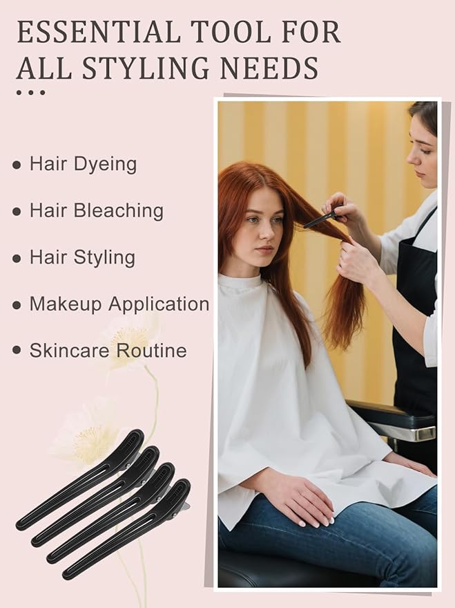 Hair Dye Kit with Hair Dye Cape and Metal Hair Clips, Reusable Waterproof Cape for Hair Coloring, Bleaching, Styling, Shampoo and Makeup, Essential Hair Coloring Device for Women and Hairstylist