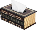 Antique Book Design Wood Bathroom Facial Tissue Dispenser Box Cover/Novelty Napkin Holder…