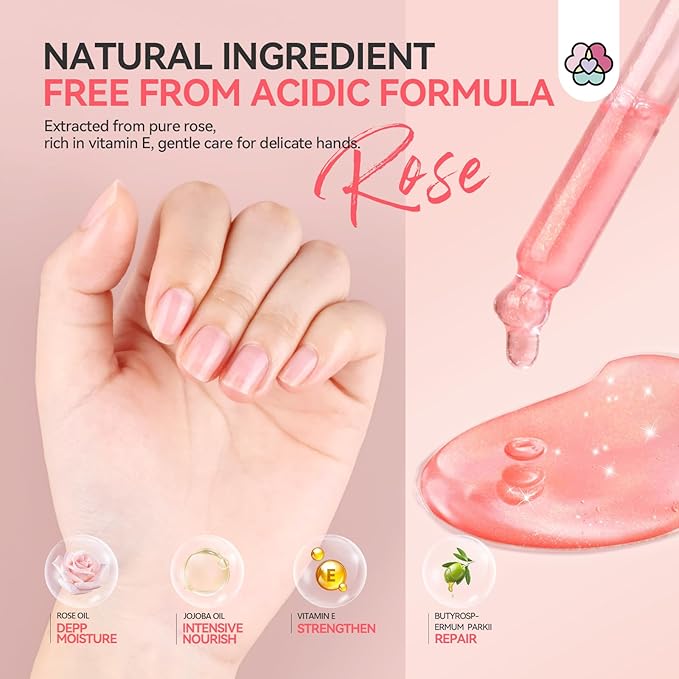 SAVILAND Cuticle Oil Vitamin E: 40ml Rosehip Nail Growth Oil Jojoba Mineral Nail Oil Plant-based Cuticle Oil For Nails Ultra Nourishing Repairing