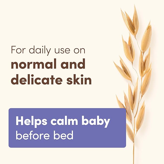 Aveeno Baby Calming Comfort Moisturizing Body Lotion with Relaxing Lavender & Vanilla Scents, Non-Greasy Baby Lotion, Nourishing Prebiotic Oatmeal, Paraben- & Phthalate-Free, 18 fl. oz