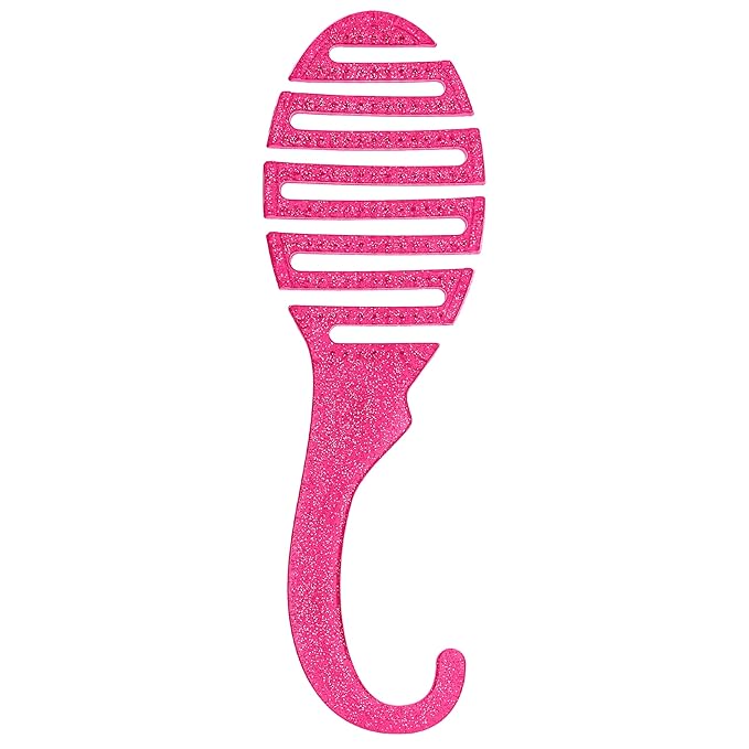 Wet Brush Shower Hair Brush Detangler-Exclusive Ultra-soft IntelliFlex Bristles-Minimizes Pain And Protects Against Split Ends and Breakage-Comb For Women,Men,Wet&Dry Hair-Pink Glitter,(Pack of 2)