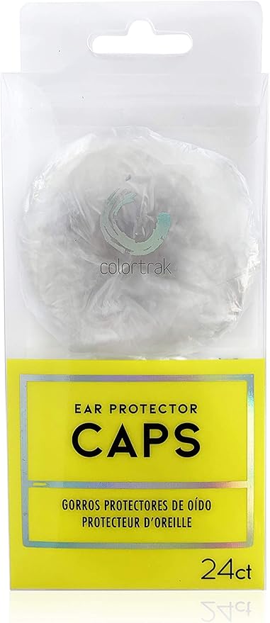 Colortrak Ear Color Protectors 24 Pack, Protects Ears From Water, Hair Color, Stains and Chemical Solutions, Elastic Ensures Comfortable Fit, One Size Fits All