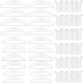 Maitys 20 Pieces Lash Lift Pads Rods Silicone Eyelash Perming Curler and 30 Pieces Y Shape Eyelash Brush, Silicone Perming Curler Makeup Tools, Reusable Lash Lifting Pads(Clear)