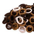 Mini Hair Ties for Girls, Toddlers and Infants - Tiny No Damage Ponytail Holders and Bands (Diameter 1 Inch, 4 Colors)