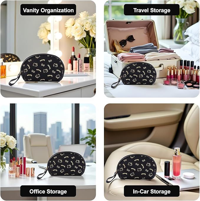AmBealla 2PCS Cosmetic Bag Storage Purse Bag for Women,Cute Compact Travel Makeup Bag for Keys and Phone,Practical for Girls,Travel Bag for Toiletry