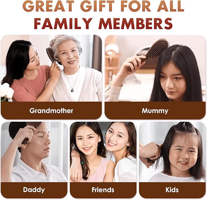 Wooden Massage Comb, Body Scalp Trigger Point Massage Tool, Meridians Massager, Gua Sha Massager Comb for Body Relief & Hair Growth