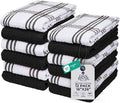 DAN RIVER Premium Kitchen Towels - [Pack of 12] 100% Cotton (16x 26 Inches) -Super Soft,Highly Absorbent, Quick Dry, Dish Towels for Kitchen Towels -Black