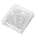 6pcs Eyelash Storage Boxes Square Glitter Eyelash Packaging Cases Unique Silver Card Design for Easy Viewing and Protection
