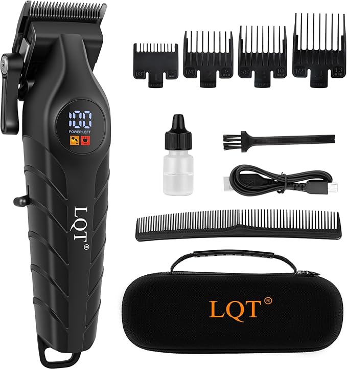 Hair Clippers for Men Professional - Barber Clippers for Hair Cutting & Grooming Rechargeable Beard Trimmer