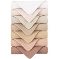 Konssy 7-Pack Soft Cotton Face Wash Cloths, Reusable Absorbent Washcloths for Sensitive Skin, Facial Makeup Remover Towels for Women (11 x 11 Inch)