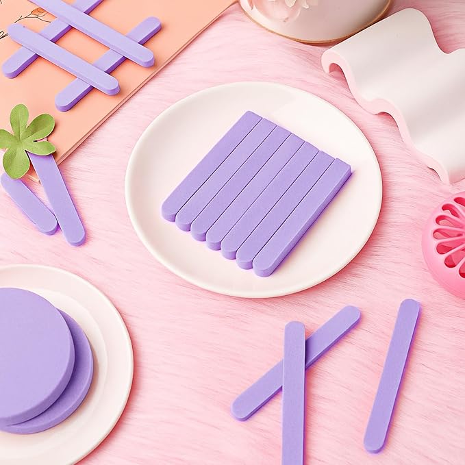 Mifoci 960 Pieces Purple Compressed Facial Sponges for Estheticians, Makeup Removal Sponge Pads for Women Spa Exfoliating Face