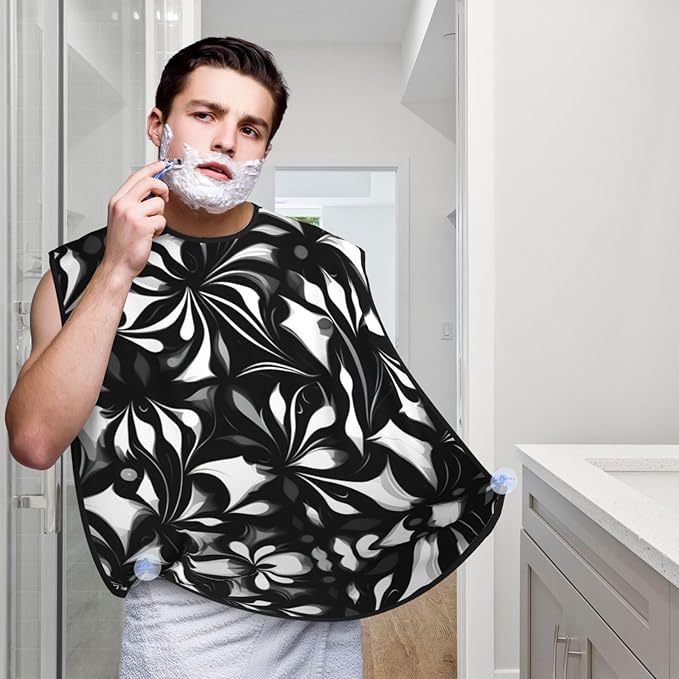 Brooklyn Bridge Print Beard Bib Shaving Apron, Beard Hair Trimming Cape Gift For Dad
