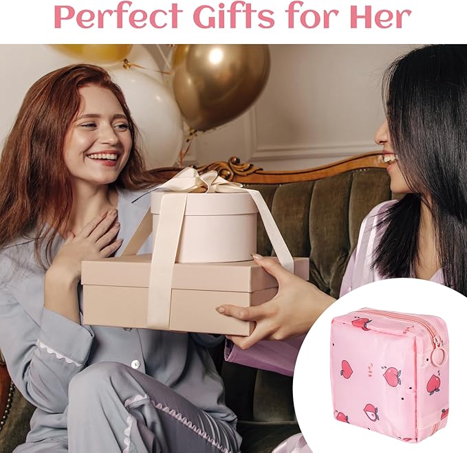 4Pcs Sanitary Napkin Storage Bag, Portable Period Bag for Teen Girls Woman, Pad Pouch Tampon for Purse, Reusable Zipper Period Pouches for Teen School Office Travel Feminine Care Organizer, Cute