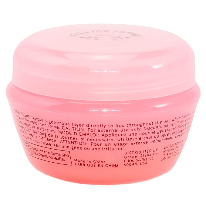grace & stella Award Winning Lip Butter - Hydrating Lip Balm - Nourishing Lip Mask (1-pack) Travel Essentials, Travel Size Toiletries, Birthday Gifts for Women & Teens - Overnight Lip Repair - Vegan