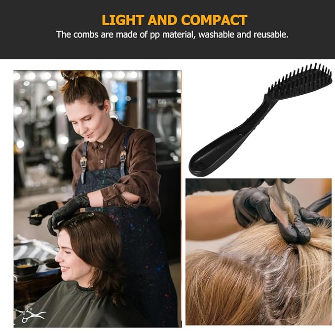 12pcs Hair Dying Brushes Hair Coloring Comb Color Tint Applicator Highlight Balayage Brush for Home Solon Diy Hairdressing