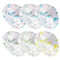 6 PCS Shower Caps for Women, Double Side Waterproof Shower Cap, Reusable Elastic Bath Caps for Shower, EVA Bathing Shower Caps, Bath Hair Caps - Paw