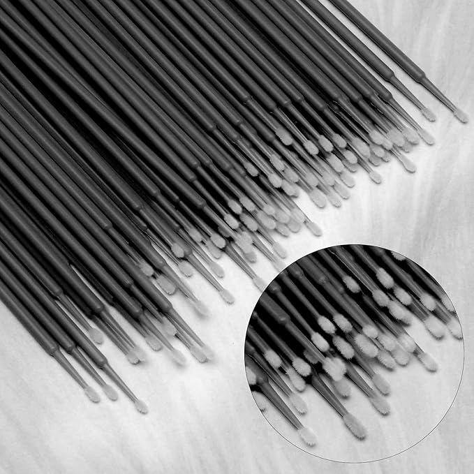 Akstore 600 PCS Disposable Micro Applicators Brush Eyelash Extension (Black)