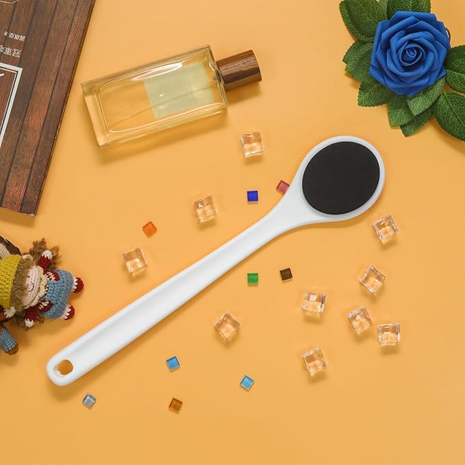 Back Lotion Applicator, Shower Body Brush for Cleaning with Long Handle, Comfortable Grip Back Massage Scrubber for Women or Men