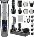 Beard Trimmer for Men, 20 Length Settings, 14-in-1 Cordless Grooming Kit, Waterproof Electric Razor for Men, Hair Trimmer, Nose Hair Trimmer, Cordless Hair Clippers with Travel Bag for Blade Storage