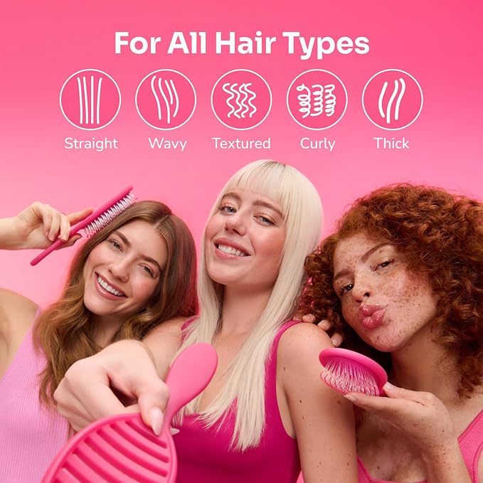 Wet Brush Mini Detangler Hair Brush, Lemon (Tutti Fruitti), Detangling Travel Hairbrush, Ultra-Soft IntelliFlex Bristles Glide Through Tangles with Ease, Pain-Free, All Hair Types, Limited Edition