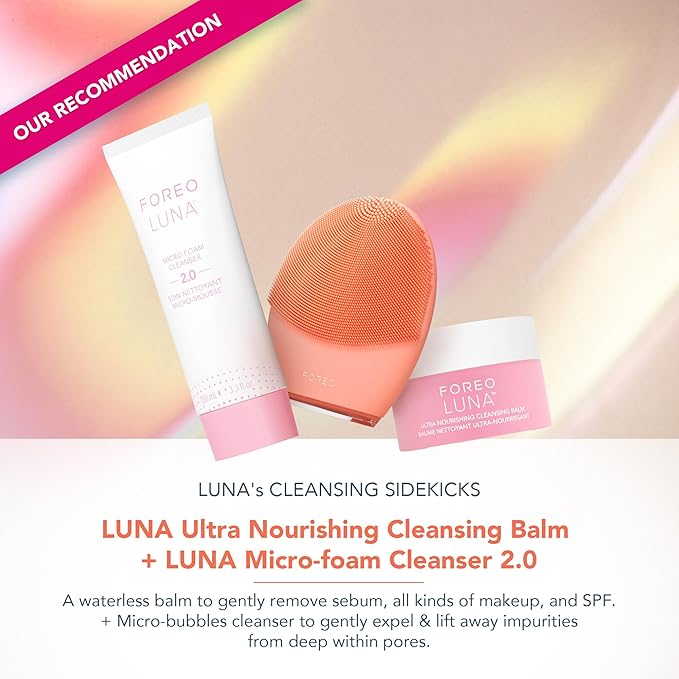 FOREO LUNA 4 Face Cleansing Brush - Anti Aging - Enhances Absorption of Facial Skin Care Products - Simple Skin Care Tools - Balanced Skin