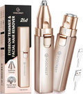 VG VOGCREST Rechargeable Facial Hair Remover for Women: 2 in 1 Electric Facial Body Hair Remover