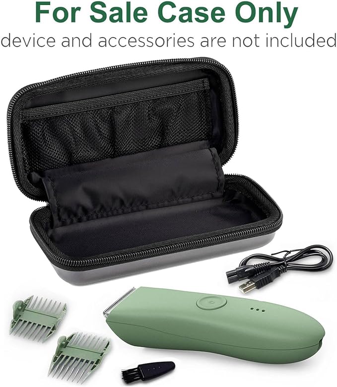 Trimmer Case, Razor Storage Bag Shaver Travel Hard EVA Box for Electric Trimmer and Accessories - Case Only (Gray)