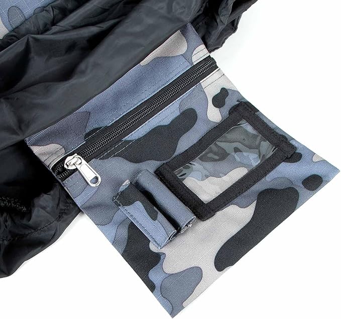 Jeffers Poplar Head Grooming Bag – Horse Grooming Organizer Tote with Pockets for Brushes, Tools, Clippers, Shampoo, Detangler – Stable Barn Kit Carrier for Horses, Pets, Livestock, Urban Camo